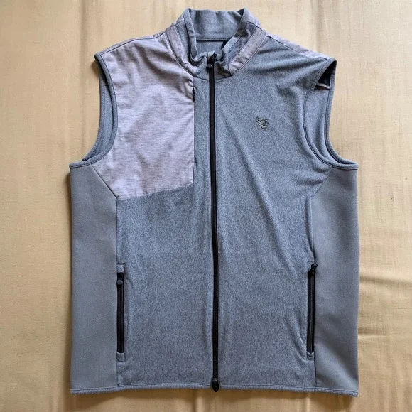 GREYSON Comanche Hybrid Vest Mens M Golf Pockets Logo Nylon‎ Stretch Lightweight