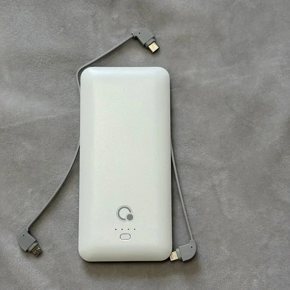Power Bank with Built in Plug and Cables