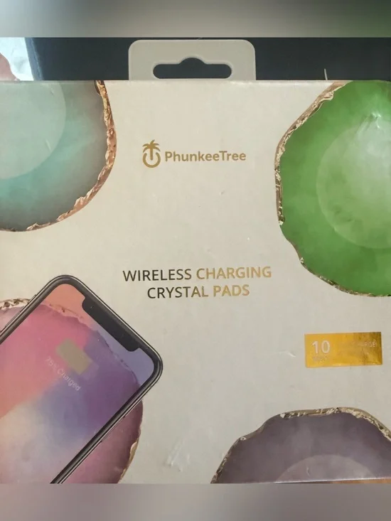Pink/Red Wireless Crystal Charging Pad NWT
