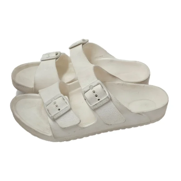 Birkenstock Arizona Essentials EVA White Kids US 3–3.5 Slide Sandals Lightweight