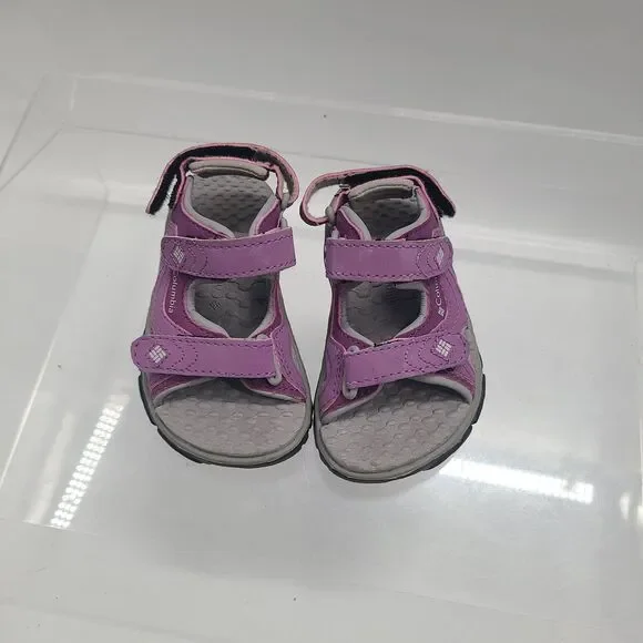 Columbia Youth Castlerock Supreme Plum Northern Lights sandals size 6