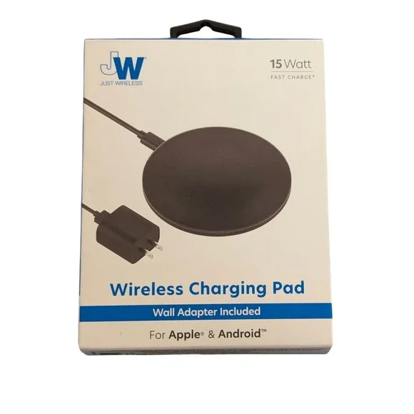 Bb.OB‎ Just Wireless 15W Wireless Charging Pad with AC Adapter - Black