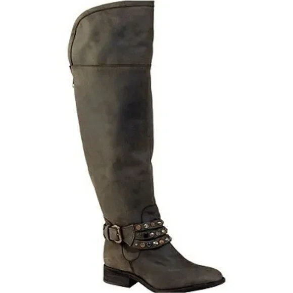 Steven Smoken Studded Western Over The Knee Boot Sz 6