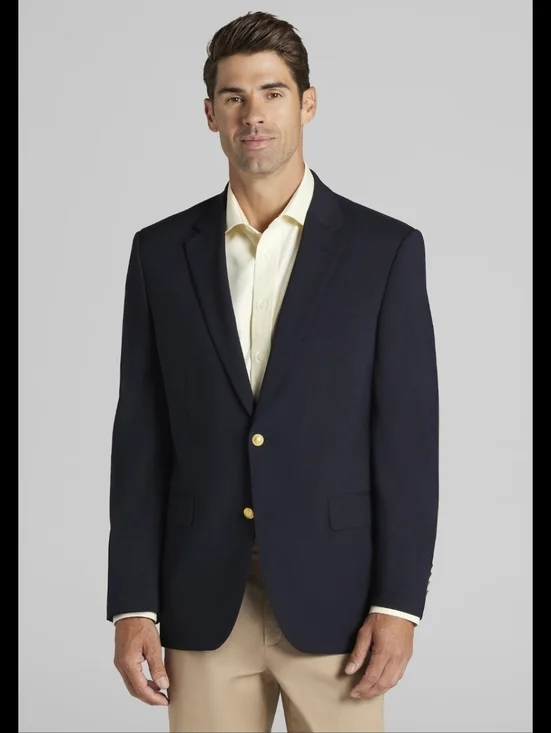 Joseph A Banks mens sport jacket w/elbow patches size tags removed EUC
