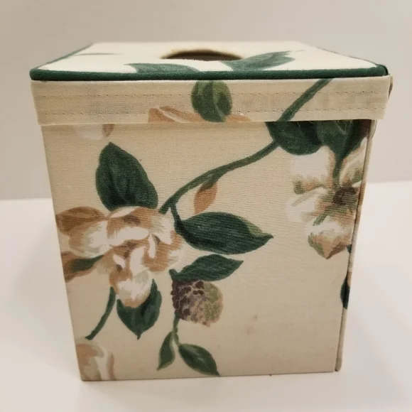 VTG JC PENNEY GLYNDA TURLEY Southern Tradition Magnolia Tissue Box Cover