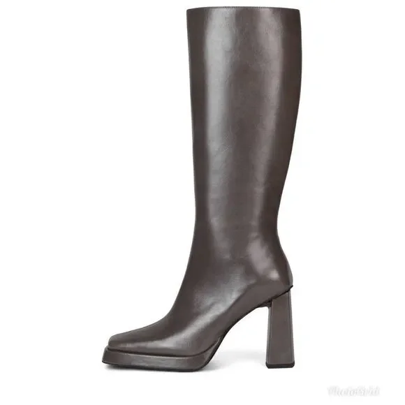 Revolve Jeffrey Campbell Maximal-2 Gray Knee High Boots