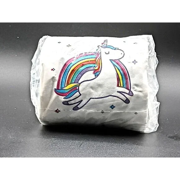 Unicorn Toilet Paper Roll Fantasy Gag Gift Cosplay  New on Roll in Plastic