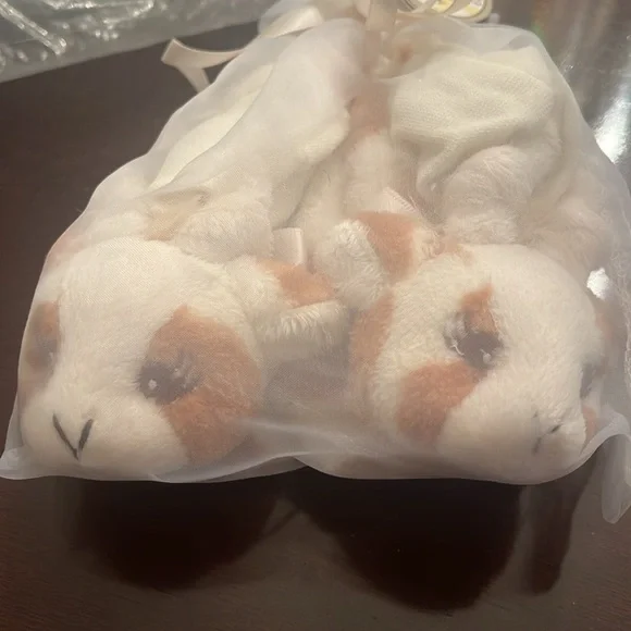 Giraffe baby booties in net bag bye Bearington baby collection 6-12 months NWT