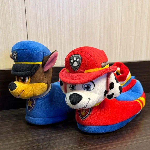 Paw Patrol Kids Slippers - Red and Blue