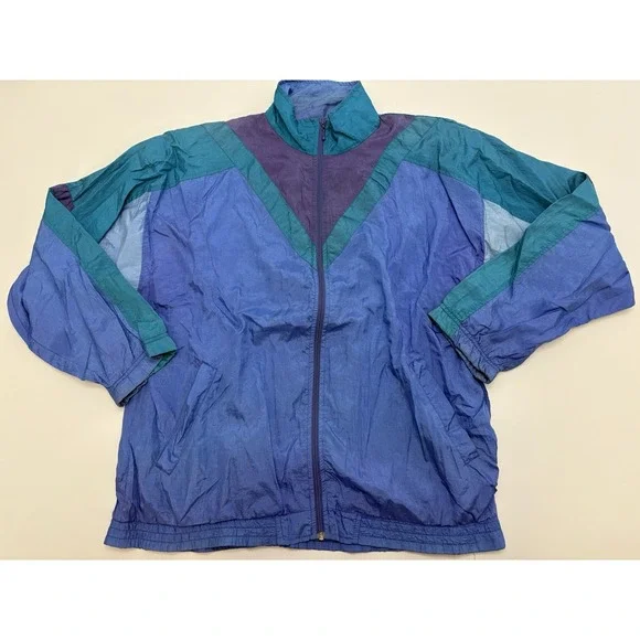 VTG 90s Men's Macgregor Colorful Windbreaker Jacket SZ Large