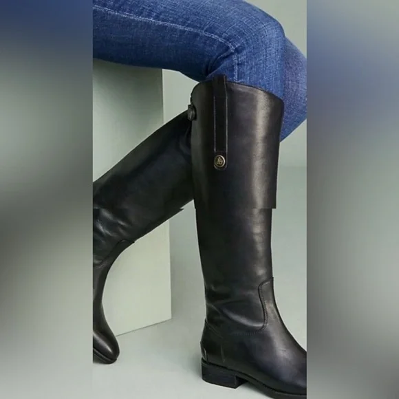 EUC Sam Edelman Penny Black Leather Riding Boots, 7
