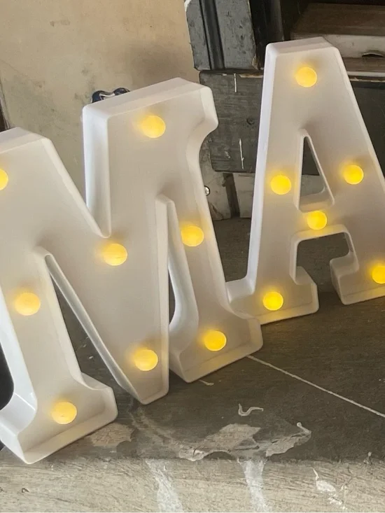Light Up “MARRY ME” Marquee Letters Proposal Decor