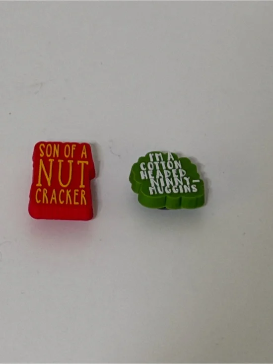 CROCS “Elf” Jibbitz Charms - Son of a Nutcracker & Cotton-Headed Ninnymuggins