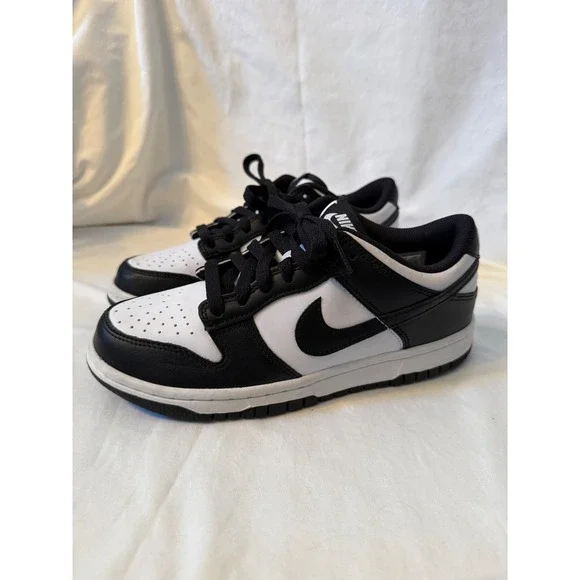 Nike Dunk Low Panda Black White GS Kids Shoes CW1590-100 Size 5Y