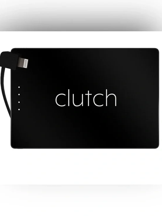 Clutch Pro Lightning Portable Power Bank in Black *for iPhone 14 or older*