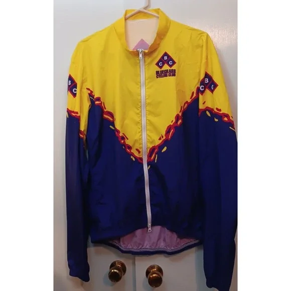 VOLER Cycling Jacket Windbreaker Full Zip Large unisex activewear layer colorful