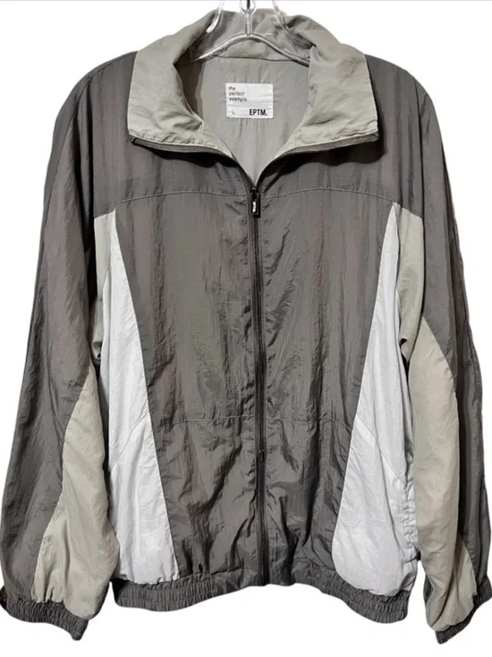 EPTM Jacket Size Large Mens Windbreaker Color Panel