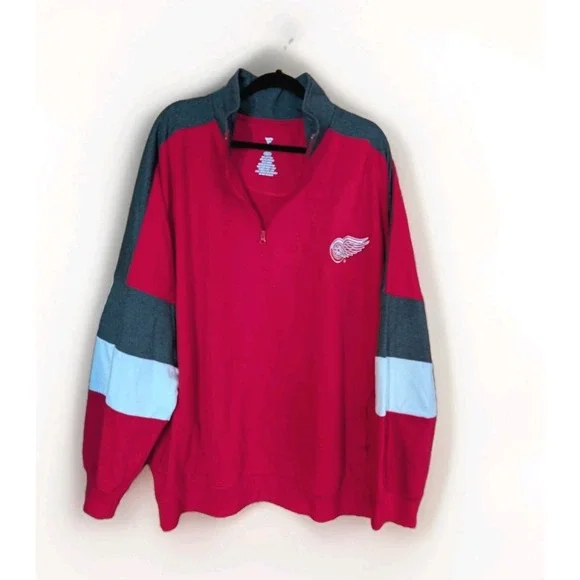 Men's‎ 2XL Detroit Red Wings Fanatics Authentic Pro Training 1/4 Zip Jacket
