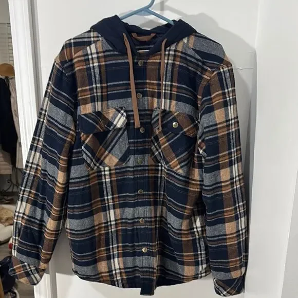 LEGENDARY OUTFITTERS Plaid flannel Hooded Jacket