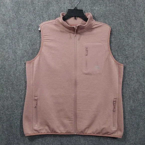 Alaskan Hardgear Vest Mens‎ XL Pink Fleece Full Zip Duluth Trading Co Outdoor