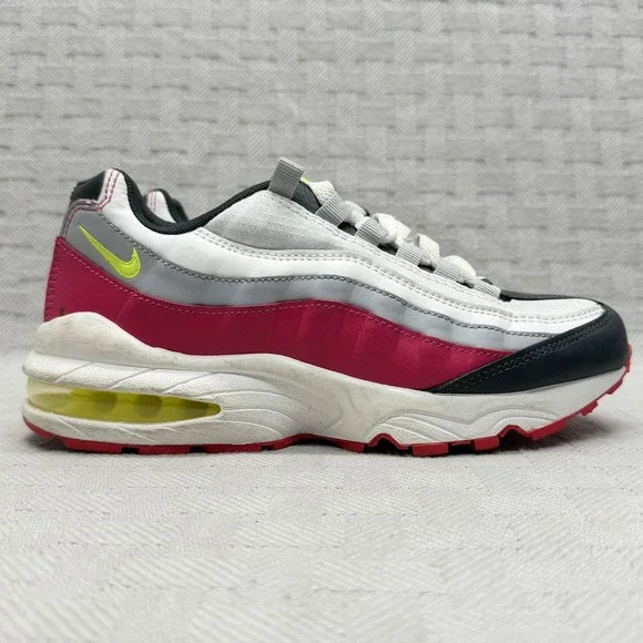 Nike Air Max 95 GS Rush Pink Volt Kids Size 5.5y 905348-029