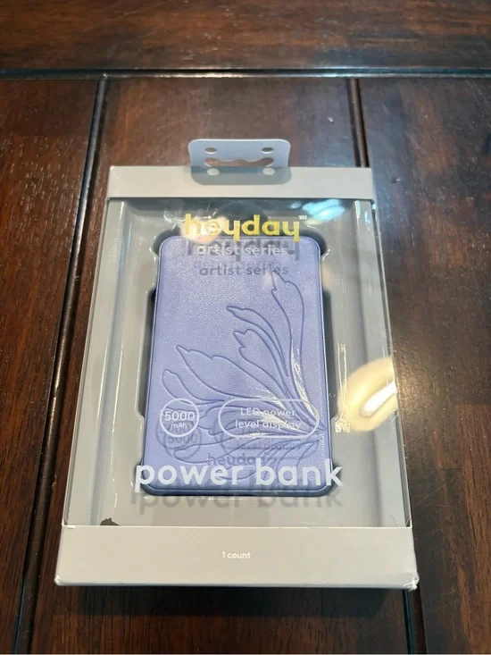 heyday lavender floral 5000mAh Power Bank