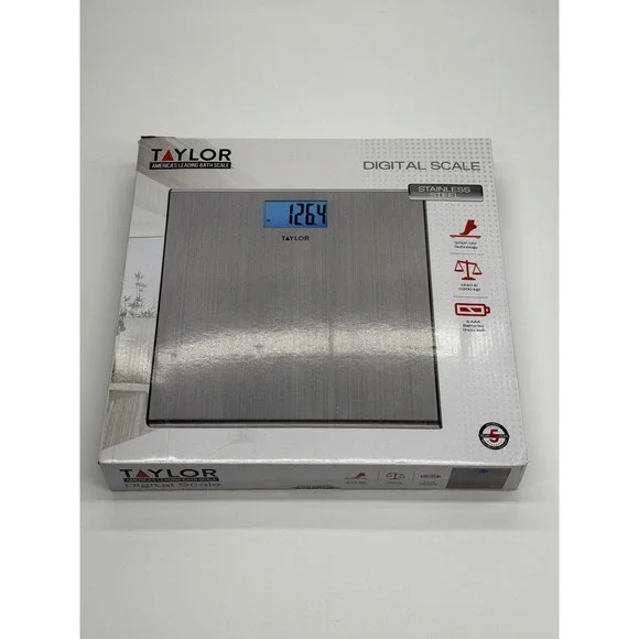 Taylor Digital‎ Bath Scale 7403 Stainless Steel 440lb Capacity Backlit LCD New