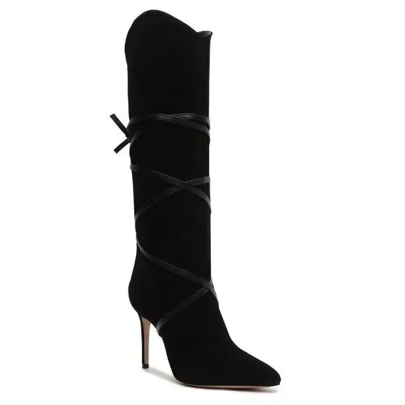 Free People x Schutz Maryana Lace Up Boots