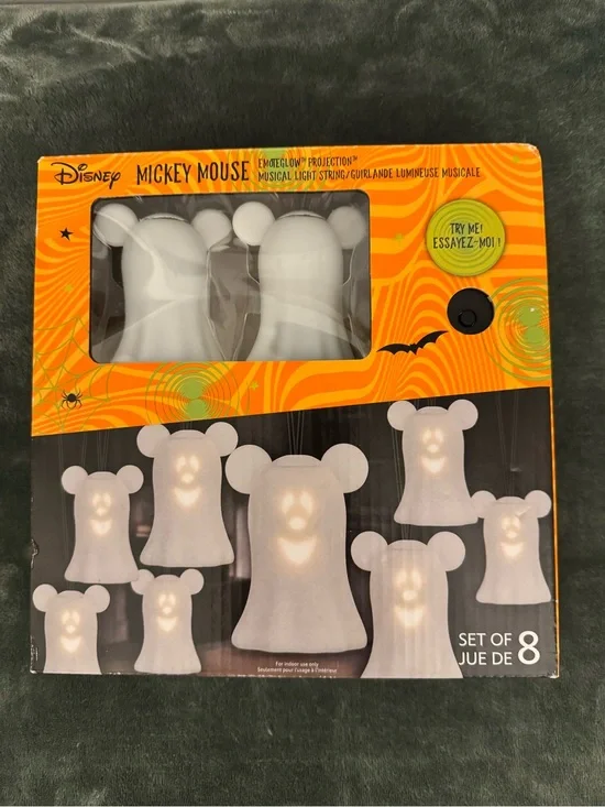 Disney Mickey Mouse Ghost String Lights - SINGS MONSTER MASH