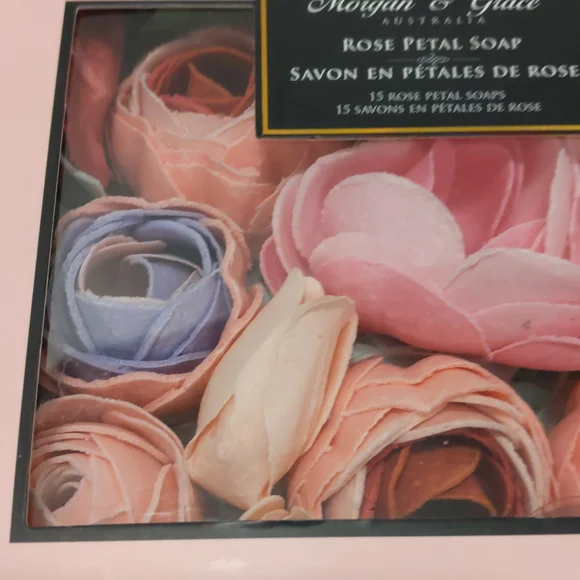 Morgan & Grace Australia Rose Petal Soap New In Box