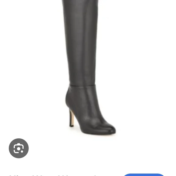 Nine West Sleek Black Over the Knee Boots