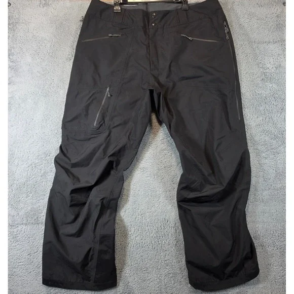 Patagonia Gore-Tex Powder Bowl Snow Pants Men XXL Black Waterproof Ski Snowboard