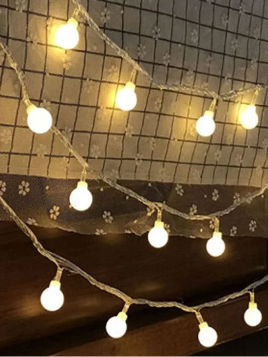 BRAND NEW IN BOX Battery Operated LED globe String Lights 26 Ft With Remote