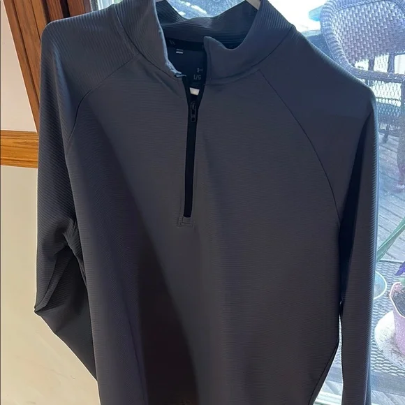 Men's Gray Half-Zip Jacket
