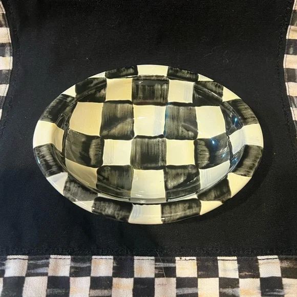 Mackenzie-Childs Courtly Check Soap Dish! New with tags. LAST ONE!