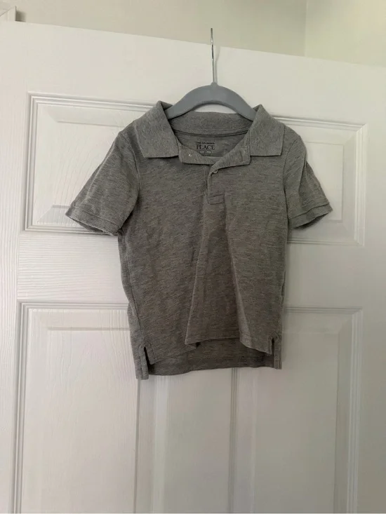The Children's Place Heather Gray Polo Shirt