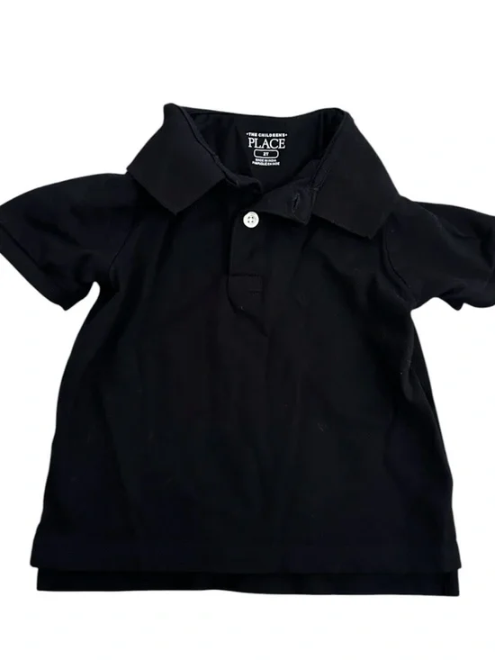 The Children's Place Black Polo Shirt - Short Sleeve