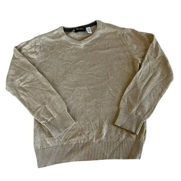 The Children's Place Boys Tan Sweater‎ Size 7/8