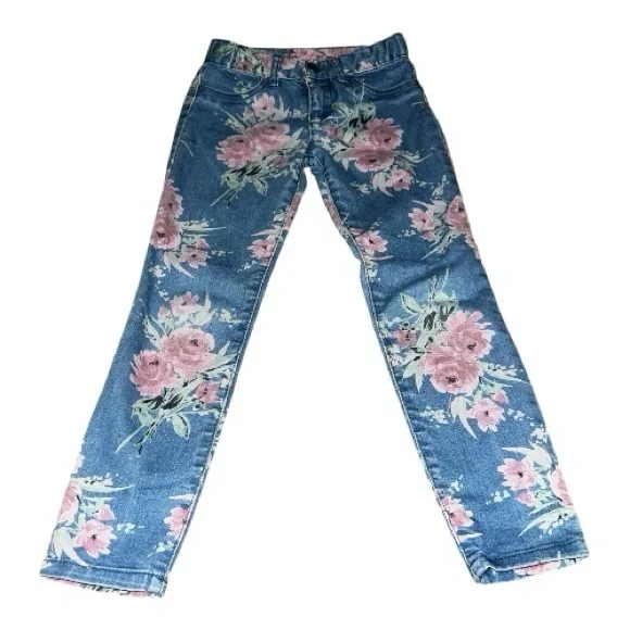 The Children's Place Jeans w/Pink Floral Design PM6