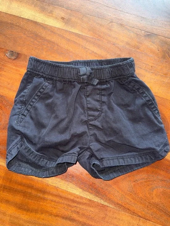 The Children's‎ Place Black Girls Elastic Waist Shorts