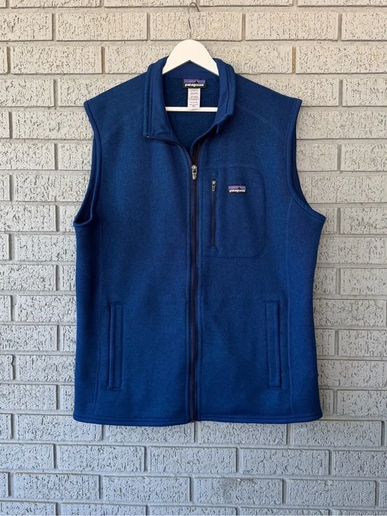 Patagonia Better Sweater Vest Full Zip Blue Men’s Size Large