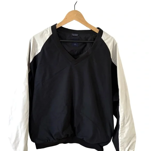 Nike Golf Black & White Windbreaker Pullover – Men’s Large