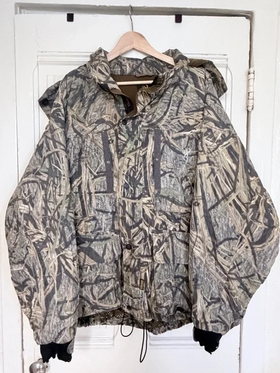 Browning Camo Jacket Mossy Oak - Realtree-style Beige & Green Size: 3XL