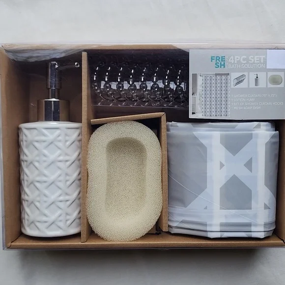 Fresh Home 4pc Bath Accessory Set