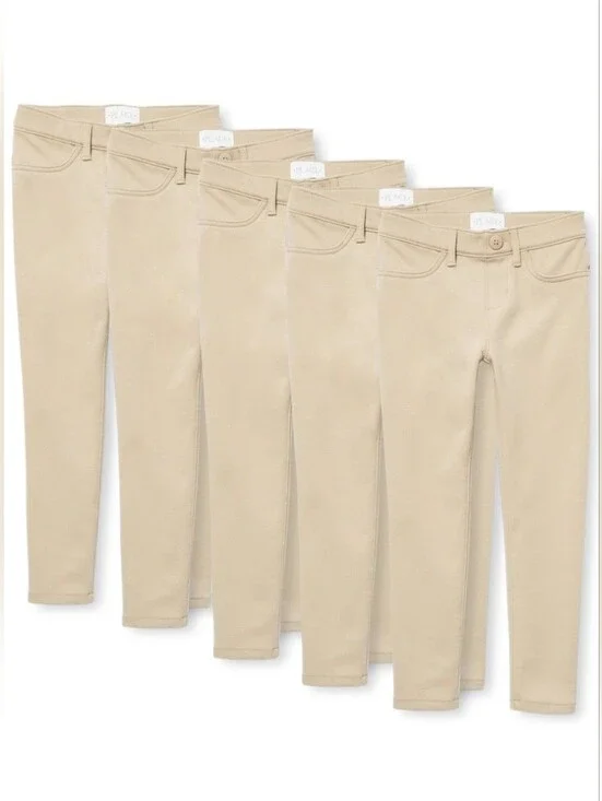 NWT The Children's Place Sandy Pull-On UNIFORM Jeggings Pack