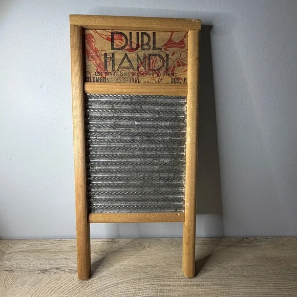 Vintage Dubl Handi Washboard‎ Columbus Washboard Ohio Primitive Farmhouse Decor