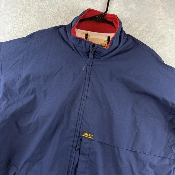 Zero Restriction Jacket Mens XL Blue Gore-Tex Golf Rain Windbreaker Made in USA