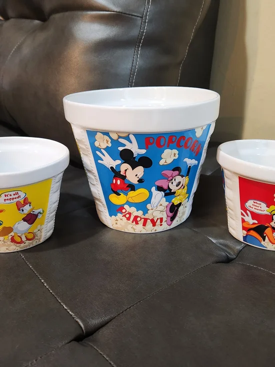 Disney Mickey & Friends Blue Popcorn Party Bowl