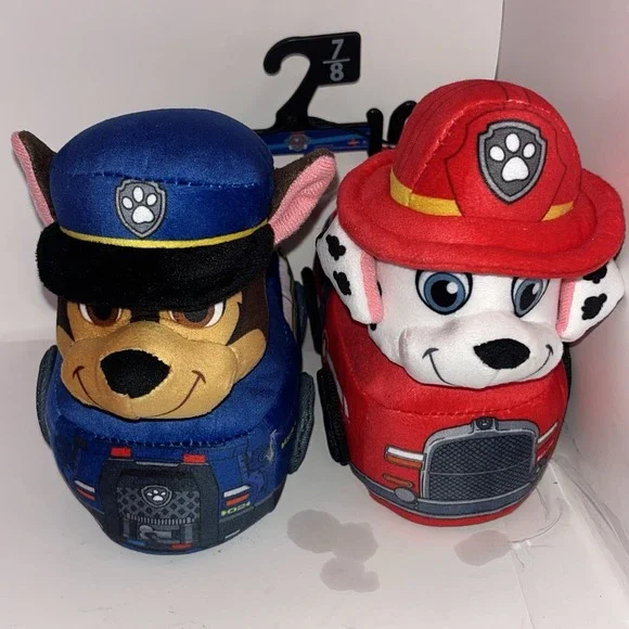 Nickelodeon Paw Patrol Slippers  Toddler 7/8 NWT Plush‎ Chase & Marshall