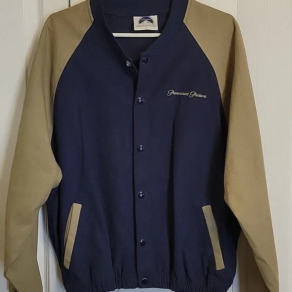 Vintage 1990 paramount pictures commercial denim jacket large